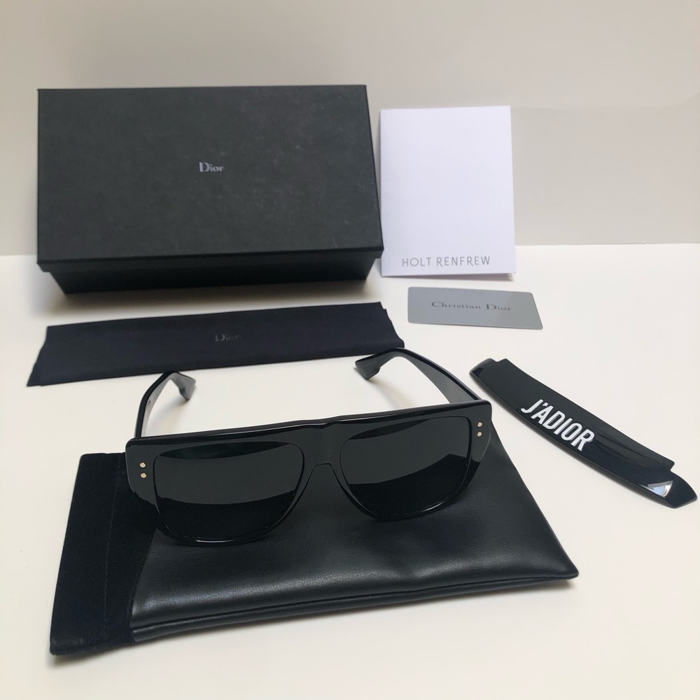 Christian Dior J’Adior Visor Black Authentic Sunglasses EUC - Picture 3 of 17